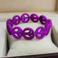 Colorful Stretch Peace Bid Resin Bracelet Bangles Jewelry